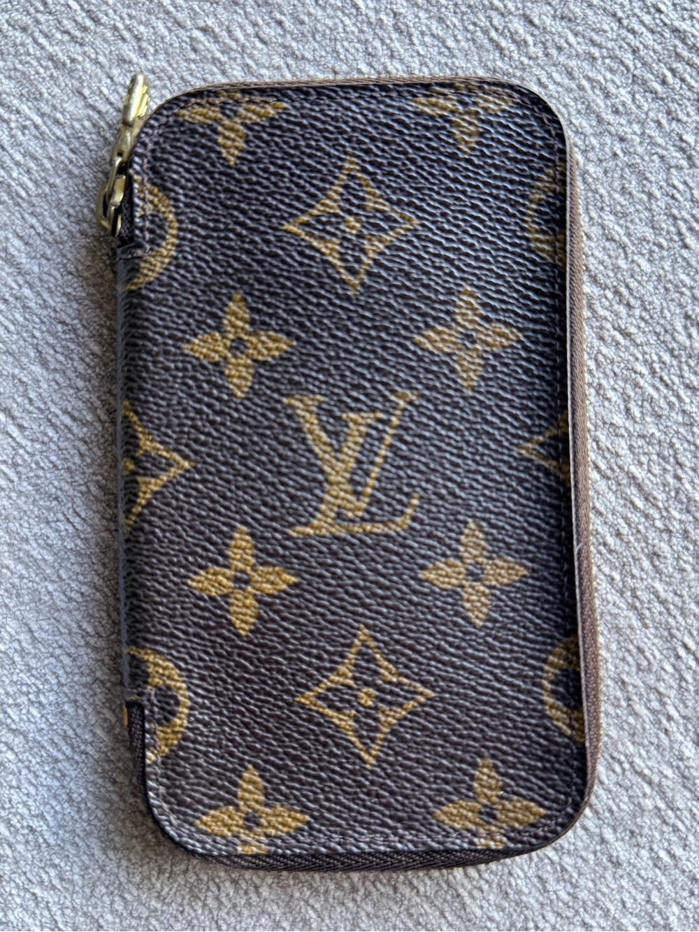 Louis Vuitton Monogram Vintage Zip Around Keyholder Authentic